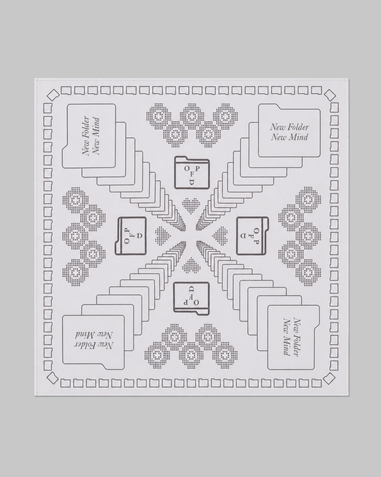 New Folder New Mind Bandana - Heather Gray
