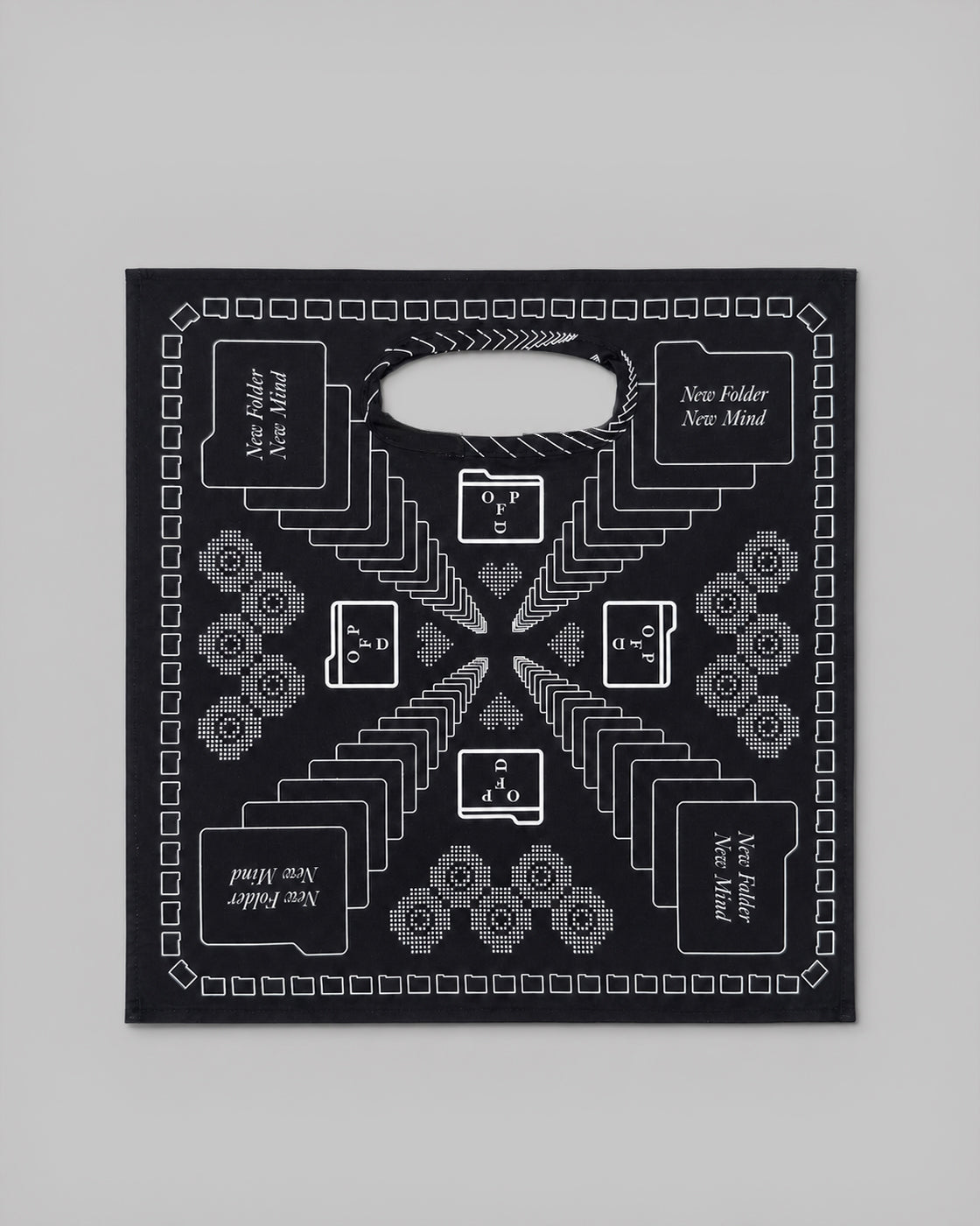 New Folder New Mind Bandana Bag - Black