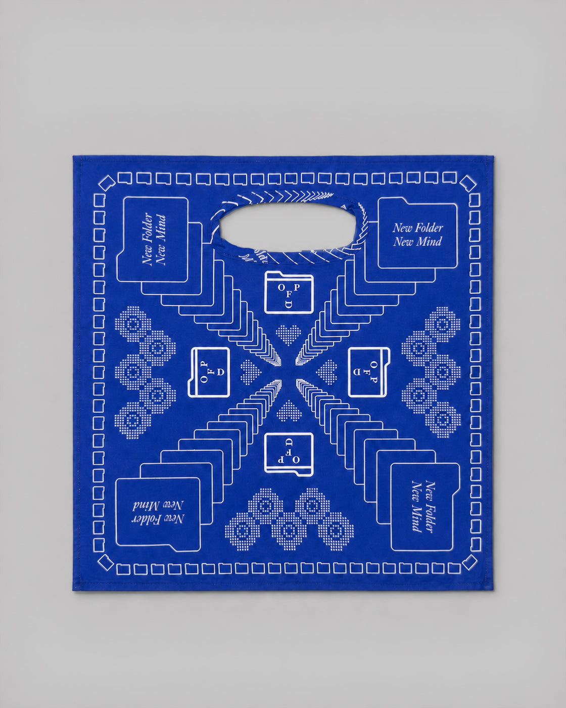 New Folder New Mind Bandana Bag - Blue